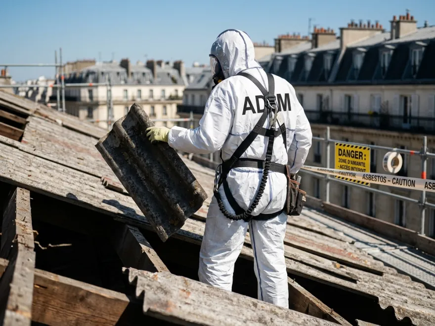Amiante découverte en chantier — ADM PARIS, désamiantage à Paris